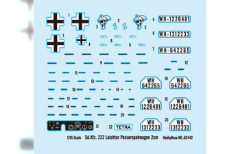 Сборная модель Автомобиль Sd.Kfz.222 Leichter Panzerspahwagen