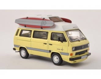 VOLKSWAGEN T3-b "Westfalia" high roof (with surf boards), yellow