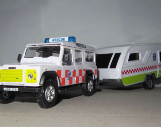 LAND ROVER Defender Mountain Rescue Ambulance с прицепом, white