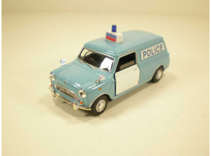 MINI Panel Van POLICE, Classic cars 1:43, белый с голубым