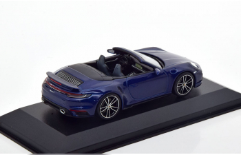 PORSCHE 911 (992) Turbo S Convertible (2020), dark blue-metallic