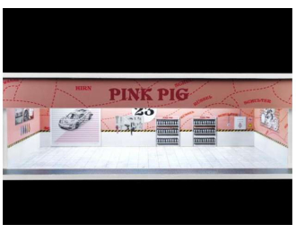 Parking Garage *Pink pig with light*, pink