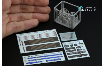 3D Декаль интерьера кабины Ford GT40 Mark II '66 (Meng) (с 3D-печатными деталями и металстикерами)