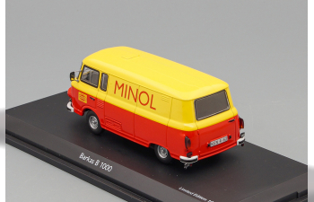 BARKAS B1000 Kastenwagen Minol (1961), yellow / red