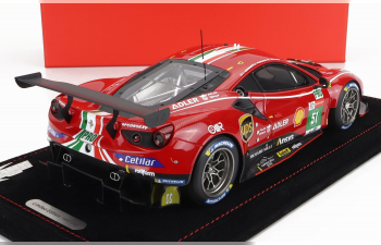 FERRARI 488 Gte 3.9l Turbo V8 Team Af Corse N51 Winner Lmgte Pro Class 24h Le Mans (2021) J.Calado - A.pier Guidi - C.Ledogar - Con Vetrina - With Showcase, Red