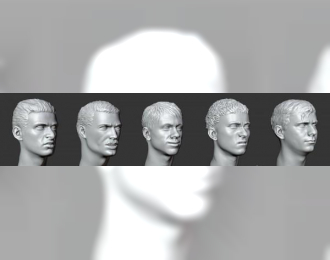 Головы (с волосами) №28