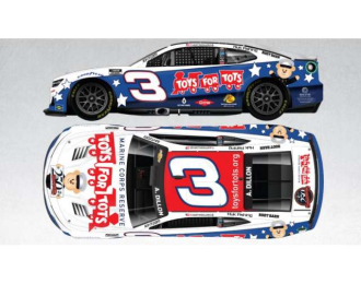 Chevrolet #3 Austin Dillon *Toys For Tots*, white/red/blue 2025