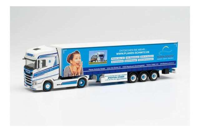 SCANIA CS HD G.Sz. *Höhner / Planen-Schmitz*, blue/white