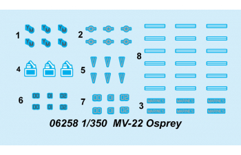 Сборная модель Американский винтокрыл MV-22 Osprey (палубная авиация)