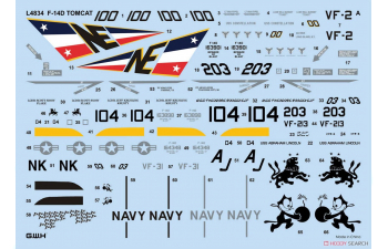 Сборная модель истребитель-перехватчик F-14D Tomcat