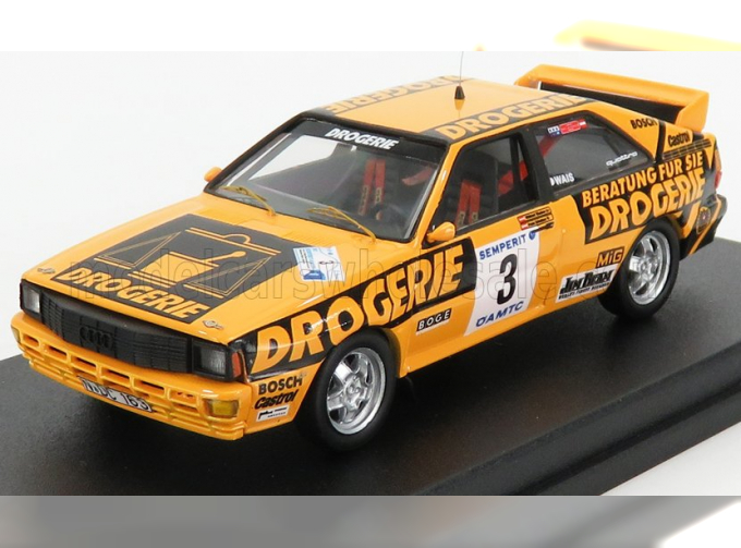 AUDI Quattro Drogerie N3 Rally International Semperit (1983) W.Wiedner - F.Zehetner, Yellow Black