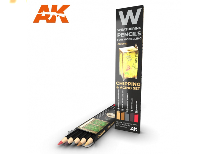 Набор акварельных карандашей "Сколы и старение" / WATERCOLOR PENCIL SET CHIPPING AGING SET