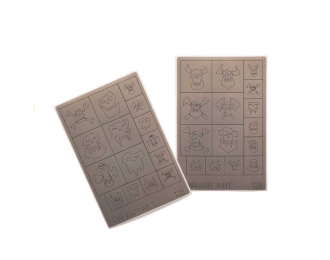 Маска окрасочная орочьи символы 40К размер М