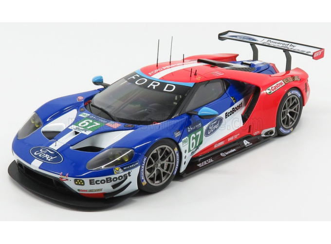 FORD USA Gt 3.5l Turbo V6 Team Ford Chip Ganassi Uk №67 Lmgte Pro 2nd 24h Le Mans (2017) H.Tincknell - A.Priaulx - P.derani, Red Blue White