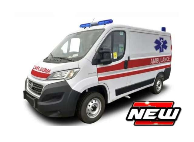 Fiat Ducato Ambulance, white / red