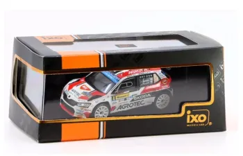 SKODA Fabia Rally2 Evo Team Agrotech Skoda №4 Winner Rally Barum (2022) Jan Kopecky - Jan Hlousek, White Red Black