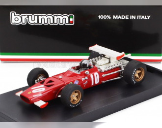 FERRARI F1 312 №10 Italy Gp (1969) Pedro Rodriguez - With Driver Figure, Red White