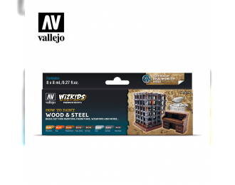 Набор акриловых красок Wizkids Дерево и сталь / Wood & Steel