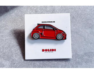 Значок Pin Abarth 595, red