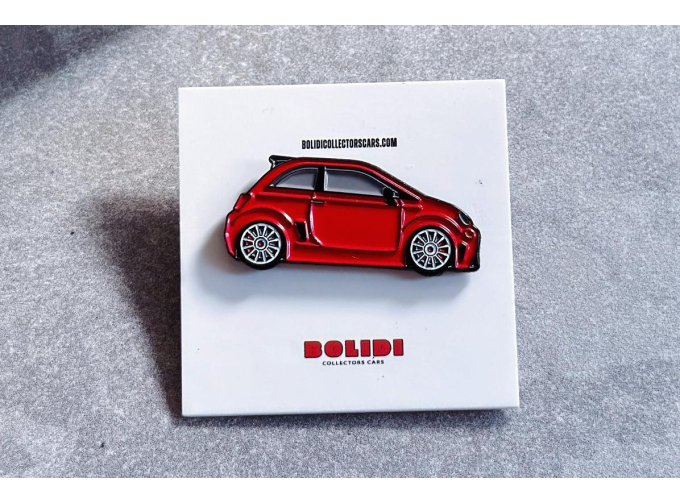 Значок Pin Abarth 595, red