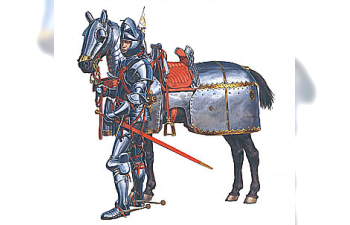 Сборная модель Фигуры BURGUNDIAN MOUNTED KNIGHTS XV CENTURY