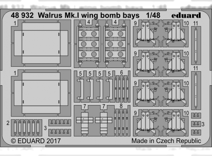 Walrus Mk. I крыльевые бомболюки