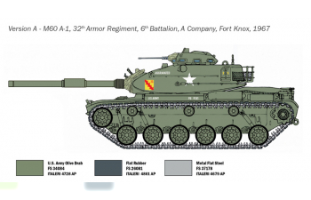 Сборная модель Американский основной танк M60A1