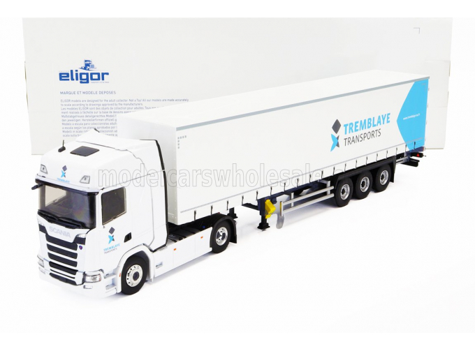 SCANIA S500 Truck Telonato Tremblaye Transports (2020), White