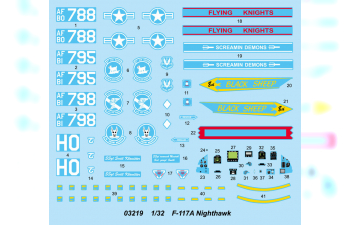 Сборная модель Самолёт F-117 Найтхок