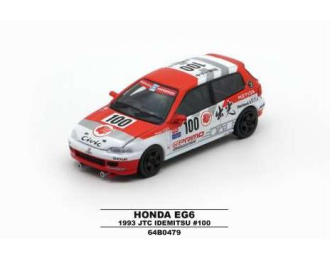 HONDA Civic EG6 #100 (RHD) JTC Idemitsu (1993), red/white