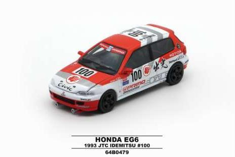 HONDA Civic EG6 #100 (RHD) JTC Idemitsu (1993), red/white