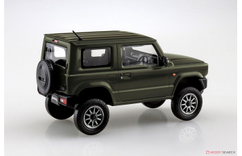 Сборная модель SUZUKI Jimny Custom Wheel(Jungle Green), SNAP KIT (сборка без клея)