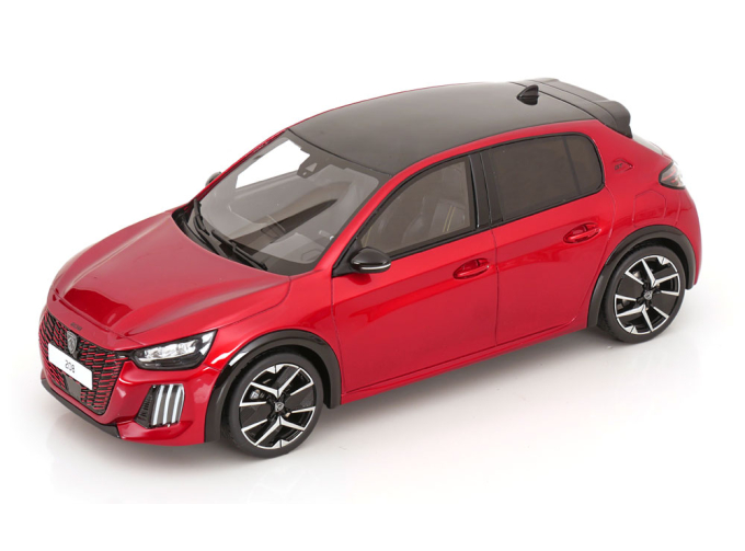 PEUGEOT 208 GT Hybrid (2024), red metallic/black