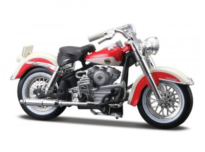 Harley Davidson FLH Duo Glyde (1958) красный / бежевый