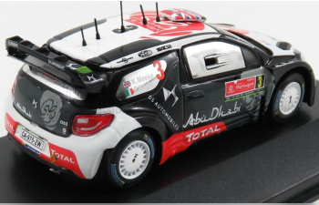 CITROEN Ds3 Wrc Abu Dhabi N3 Rally Of Portugal (2015) K.Meeke - P.Nagle, White Black Red