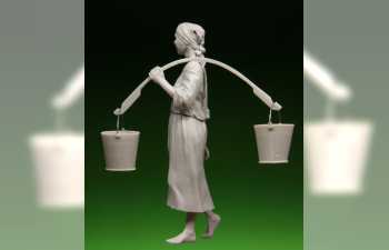 Сборная модель Девушка с ведрами