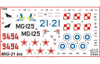 Сборная модель Истребитель МиГ-21БИС