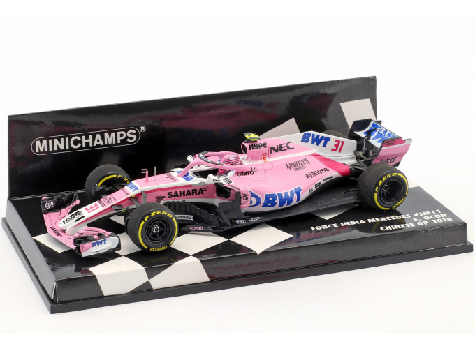 Sahara Force India F1 team Mercedes VJM11 Ocon 2018