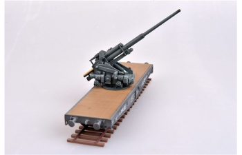 WWII Germany 128mm Flak 40 Anti-Aircraft Railway Car