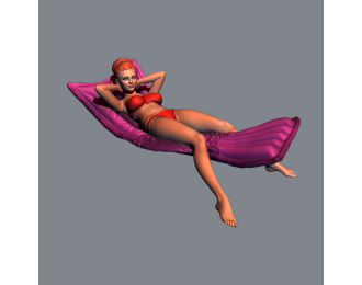 Фигура Летние купания 1 (масштаб 1:24, окрашенная)