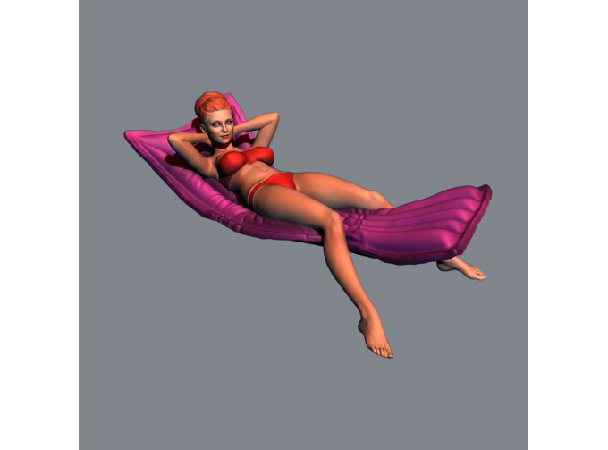 Фигура Летние купания 1, окрашенная