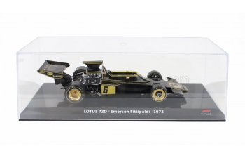 LOTUS F1 72d Team Lotus Jps №6 World Champion Season (1972) Emerson Fittipaldi - Con Vetrina - With Showcase, Black Gold