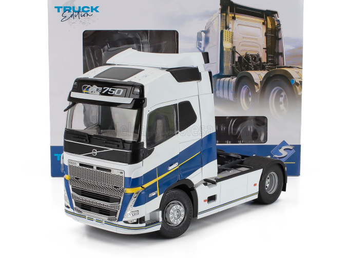 VOLVO FH16 750 Globetrotter XL Gotebord Edition Tractor Truck 2-assi (2021), white / blue