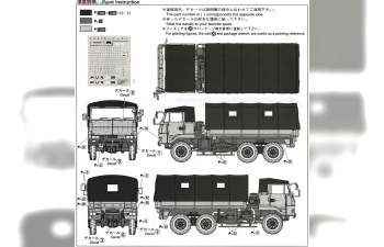 Сборная модель JGSDF 3 1/2T Truck With Addition Armor (With 4 Figures)