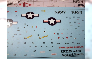 Декаль A-4E/F Skyhawk stencils