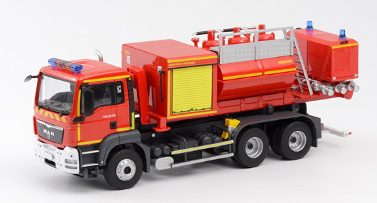 MAN TGS porte berce cellule mousse-avec decalques SDIS, red