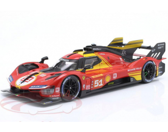 FERRARI 499P 12th 1812km Qatar WEC 2024 & 3rd 24h LeMans Alessandro Pier Guidi, James Calado, Antonio Giovinazzi (2024)