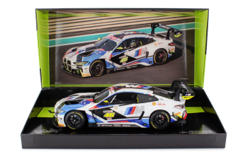 BMW 4-series M4 Gt3 Team Wrt №46 Gulf 12h Abu Dhabi (2023) Valentino Rossi - Nick Yelloy - Dries Vanthoor, White Black Blue