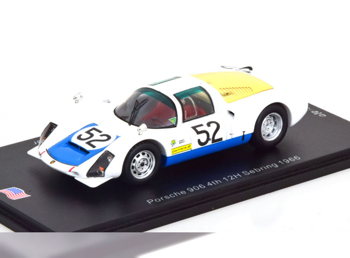 PORSCHE 906 No 52 12h Sebring, Herrmann/Buzzetta/Mitter (1966)