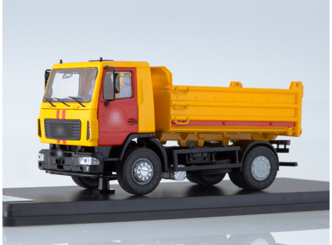 Минский-5550 самосвал, желтый / красный